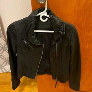 All Saints leather black jacket